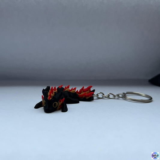 Mini Feuerdrache Schlüsselanhänger